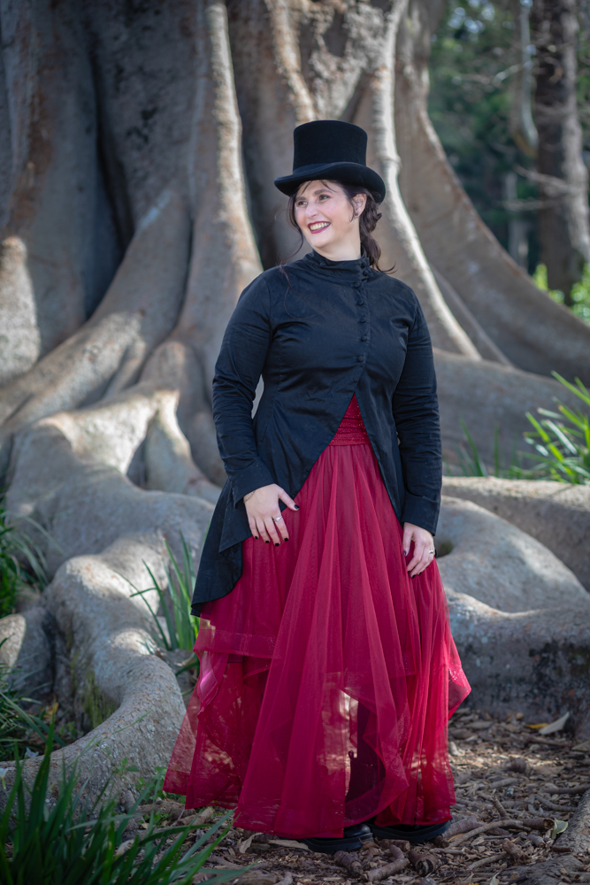 Portrait of a beautiful woman dressed up by Katja Photography
